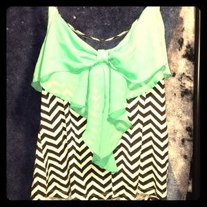 Teal Bow Camisole